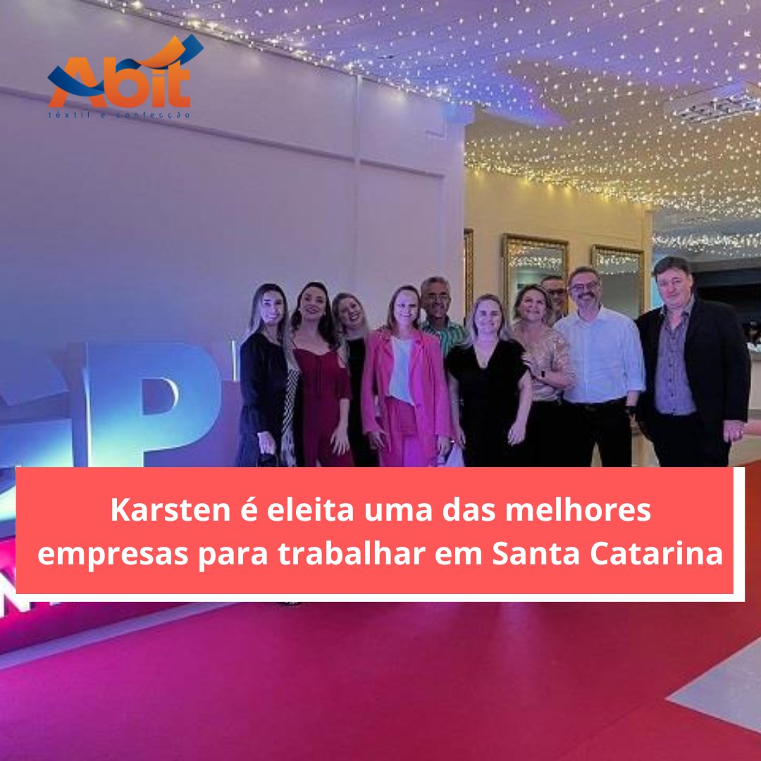 Pela sétima vez consecutiva, a Karsten é reconhecida como uma das melhores empresas para se trabalhar em Santa Catarina.

Confira matéria completa!
bit.ly/abit-karsten-m…