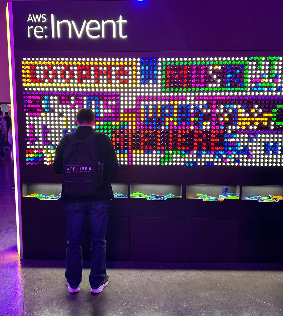 TeamAteliere's tweet photo. Last week we had a blast at @AWSreInvent, embracing thought leadership, innovation, and team spirit of course! 🎉 

#WorkHardPlayHard #TeamAteliere #AWSreInvent 

@AWS_Partners @awsmarketplace @awscloud @AWSEvents @Lionsgate https://t.co/PW69Tzcucy