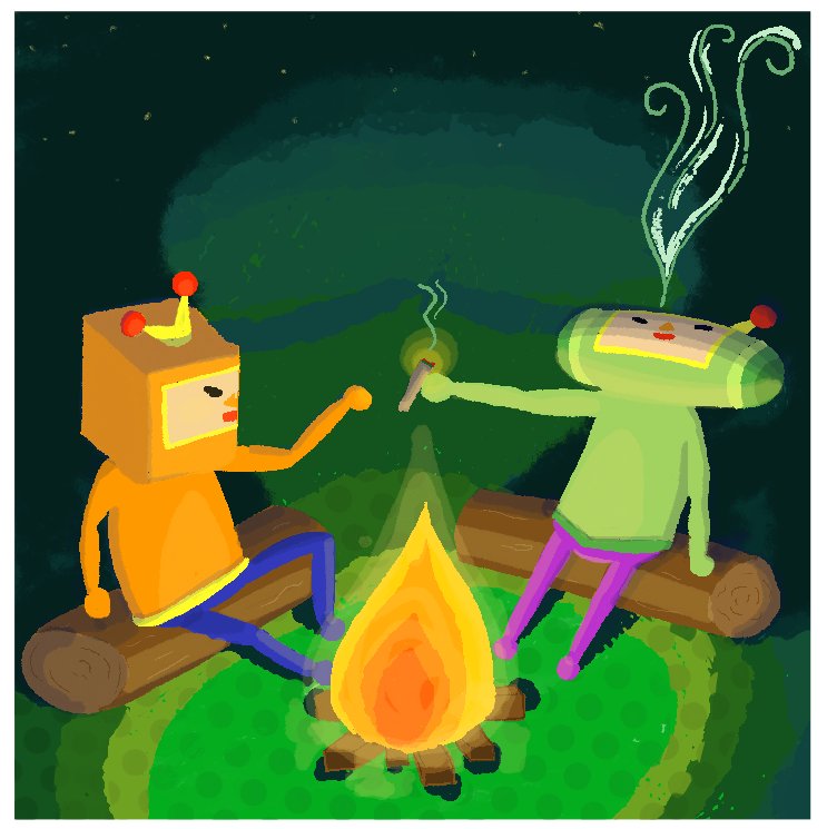 Oh to be chillin with your cousins in #katamari ... Oh I yearn...