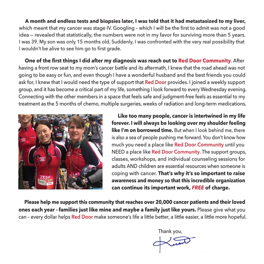 RedDoorCm's tweet image. Thank you, Krista, for your sharing your moving story. 💙 Join us in making a difference in the lives of individuals living with cancer with a tax-deductible gift today at bit.ly/RDCDonate23. 

#RedDoorCommunity #FreeCancerSupport #LivingWithCancer #CancerJourney #RDC
