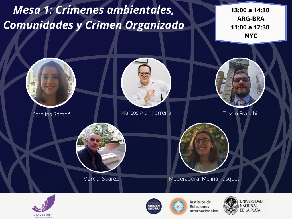 II Jornadas sobre Crimen Organizado Transnacional

📍Mesa 1: Crímenes Ambientales, Comunidades y Crimen Organizados.

👥 Exponen: Carolina Sampo, Marcos Ferreira, Tassio Franchi y Marcial Suarez.
👤 Modera: Melina Pasquet.

⏰13.00hs🇦🇷🇧🇷/11.00hs 🇺🇸EDT.

👉 forms.gle/fiHiaiDeKFJVaL…