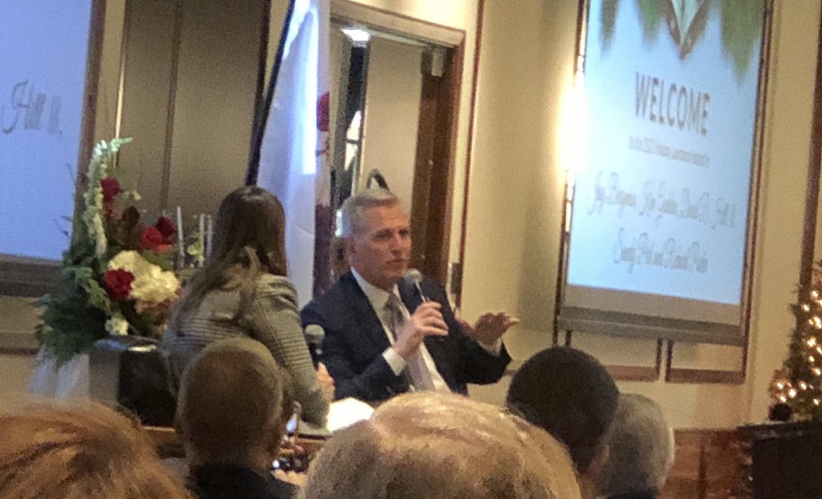 Kevin McCarthy in Oak Brook, IL only jokes when asked if he had any special announcements to make. “It is Christmastime.”