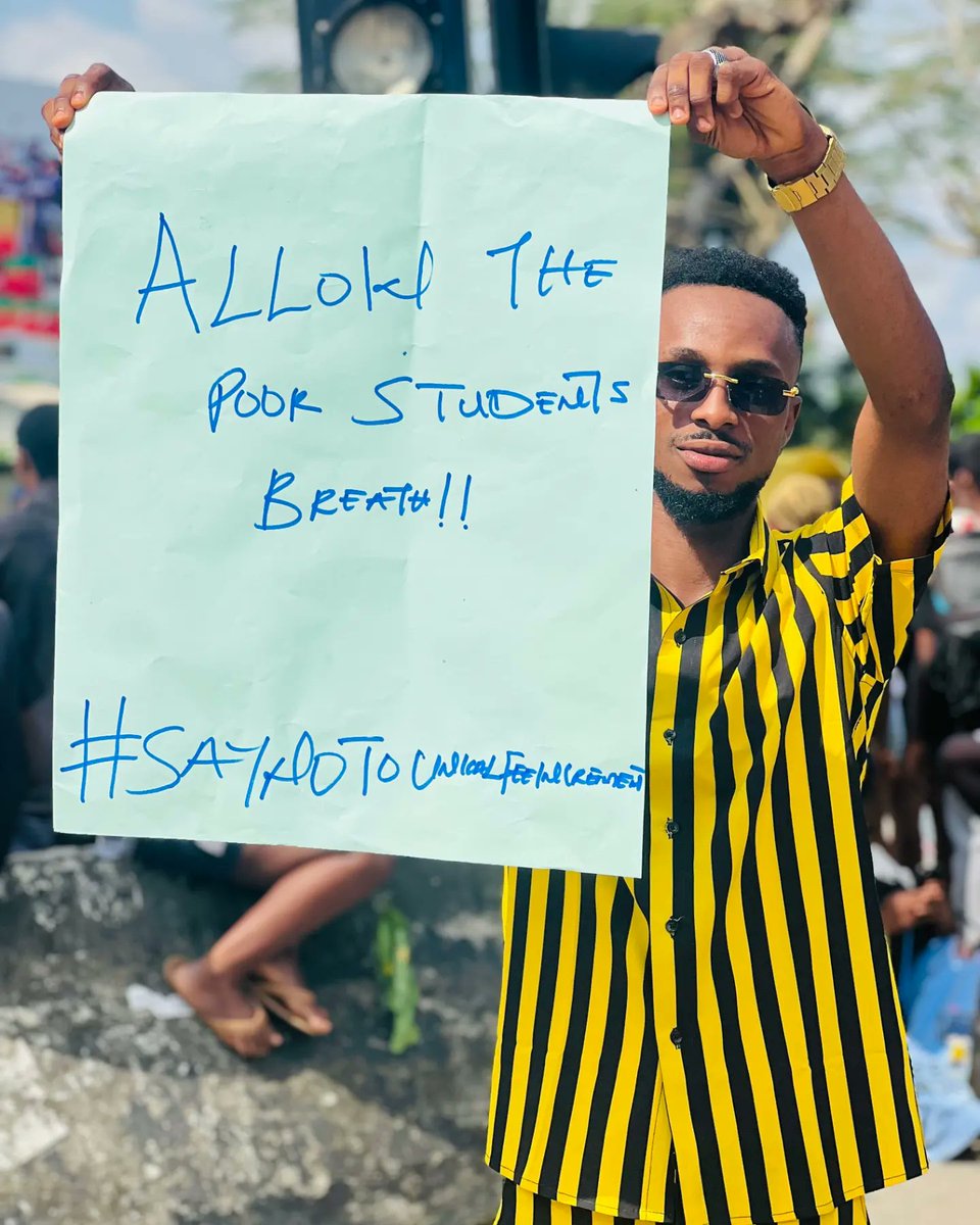 Barrycassper's tweet photo. The unwarranted rise in UNICAL fee is Outrageous and unacceptable by Nigerian Students! 
In oneness and Solidarity, we say NO TO UNICAL FEE INCREMENT!

_#SAYNOTOUNICALFEEINCREMENT_‼️‼️🔥
#saynotofeehike 
.

.

.

.
#peterobi
#Nijatrends https://t.co/LoAVHW73JJ
