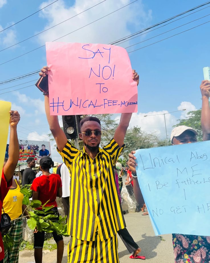 Barrycassper's tweet photo. The unwarranted rise in UNICAL fee is Outrageous and unacceptable by Nigerian Students! 
In oneness and Solidarity, we say NO TO UNICAL FEE INCREMENT!

_#SAYNOTOUNICALFEEINCREMENT_‼️‼️🔥
#saynotofeehike 
.

.

.

.
#peterobi
#Nijatrends https://t.co/LoAVHW73JJ