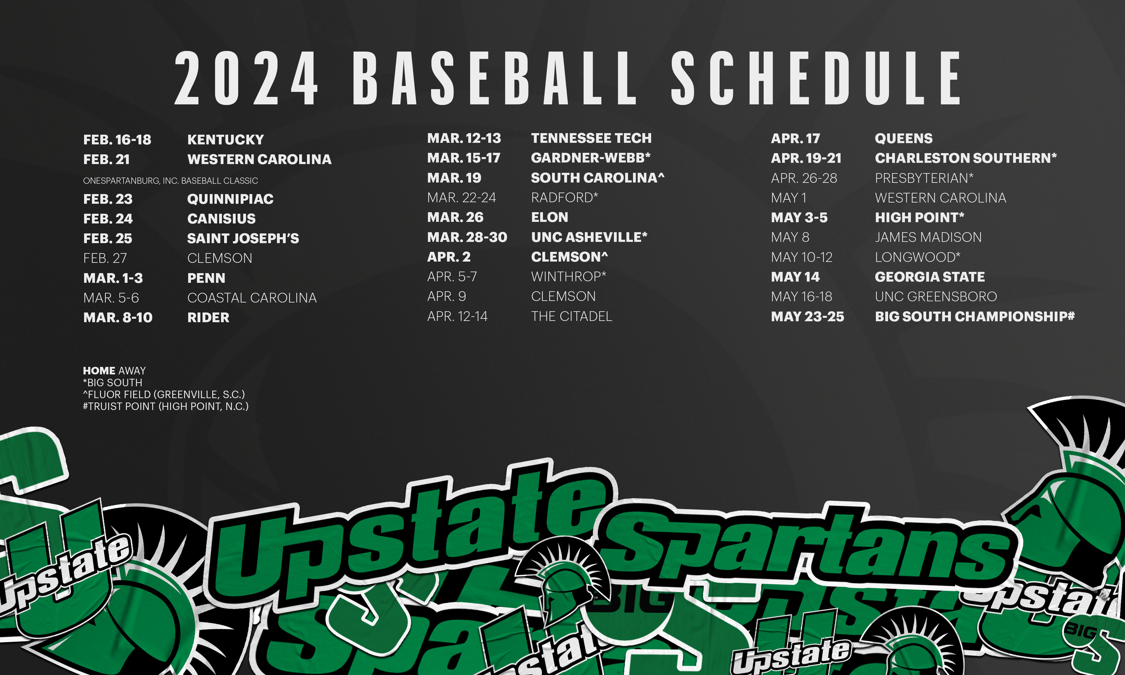 Usc Upstate Baseball Schedule 2024 Sela Wynnie