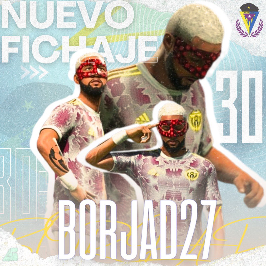 ¡𝐍𝐔𝐄𝐕𝐎 𝐅𝐈𝐂𝐇𝐀𝐉𝐄!

🤝🏽Nos complace anunciar la incorporación en este mercado invernal de <a href="/Trezeguet91/">Trezeguet</a>.

⚽️Goleador con experiencia y gran trayectoria en clubes top de la comunidad.

🤩Por fin debutará en competiciones oficiales.

¡Bienvenido Borja!

#KADYCITY

🟡🔵