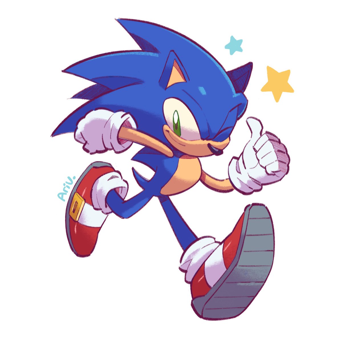 ソニック 「A random Sonic 4 you」|🌻Ari Vauclin🌻のイラスト