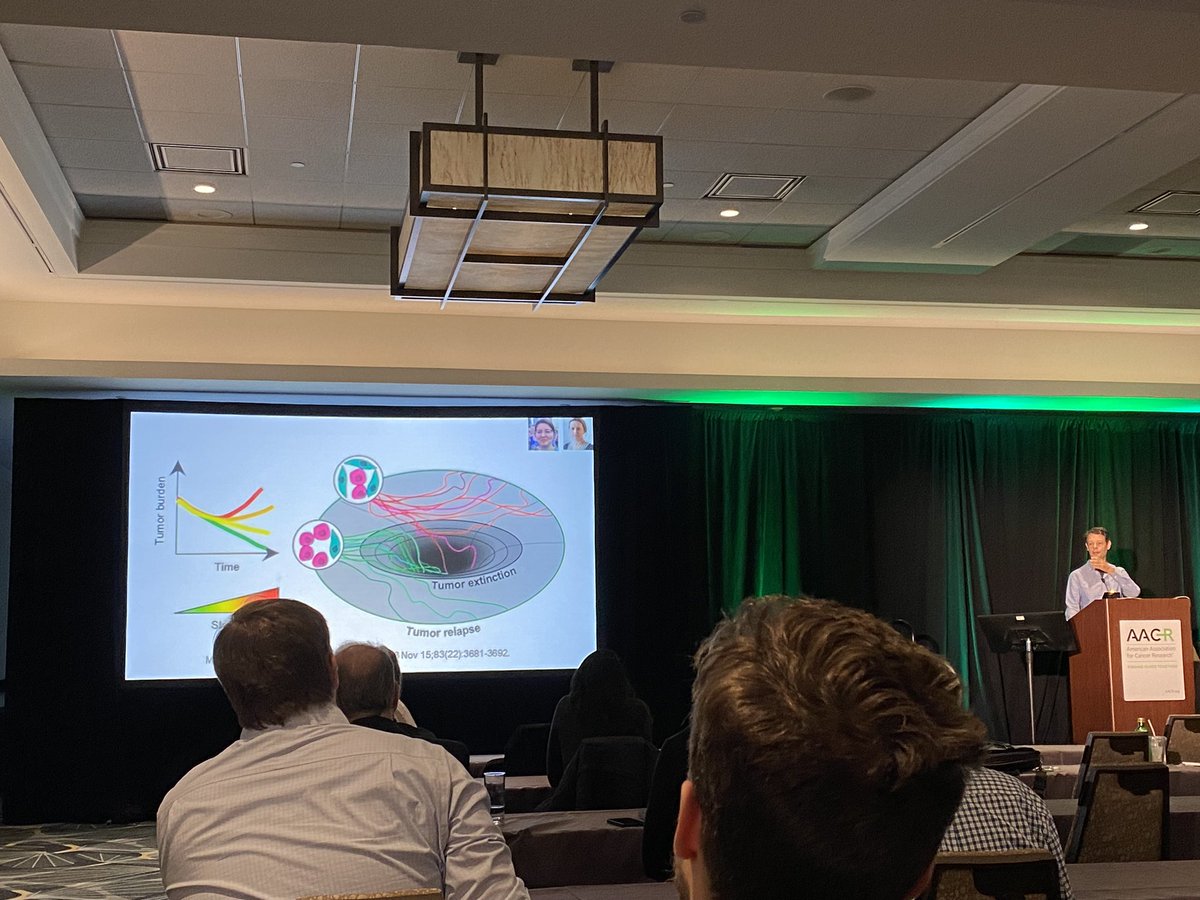 @dbasanta just touched on this recent @CR_AACR paper in his interesting talk on taking a quantitative look at selection in somatic evolution and the role of the #TumorMicroenvironment during treatment at #AACRevol23!