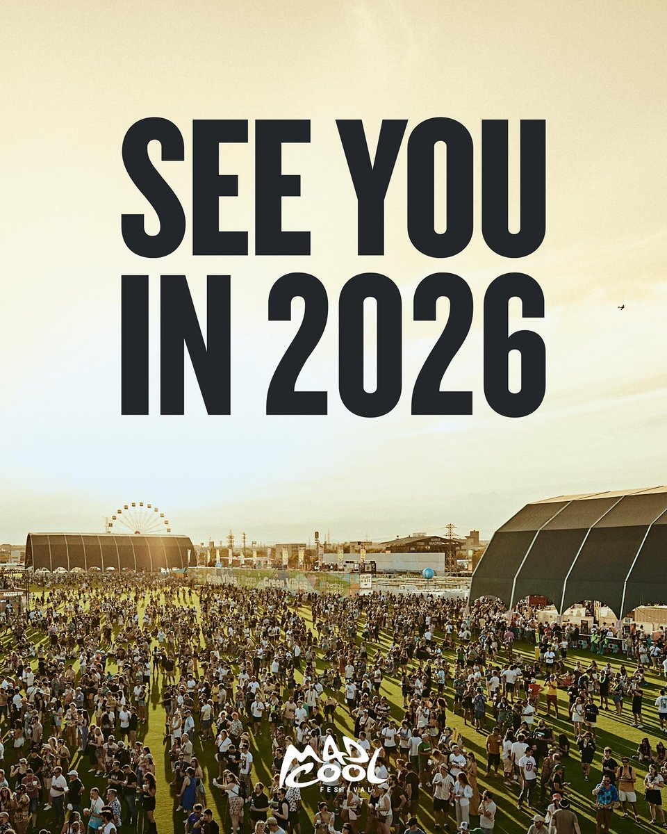 Onte 'See You in 2025'... hoxe 2026... ¿estratexia de marketing? @madcoolfestival #madcoolXXXX #madcool2024 #madcool2025 #madcool2026 #madcoolmarketing