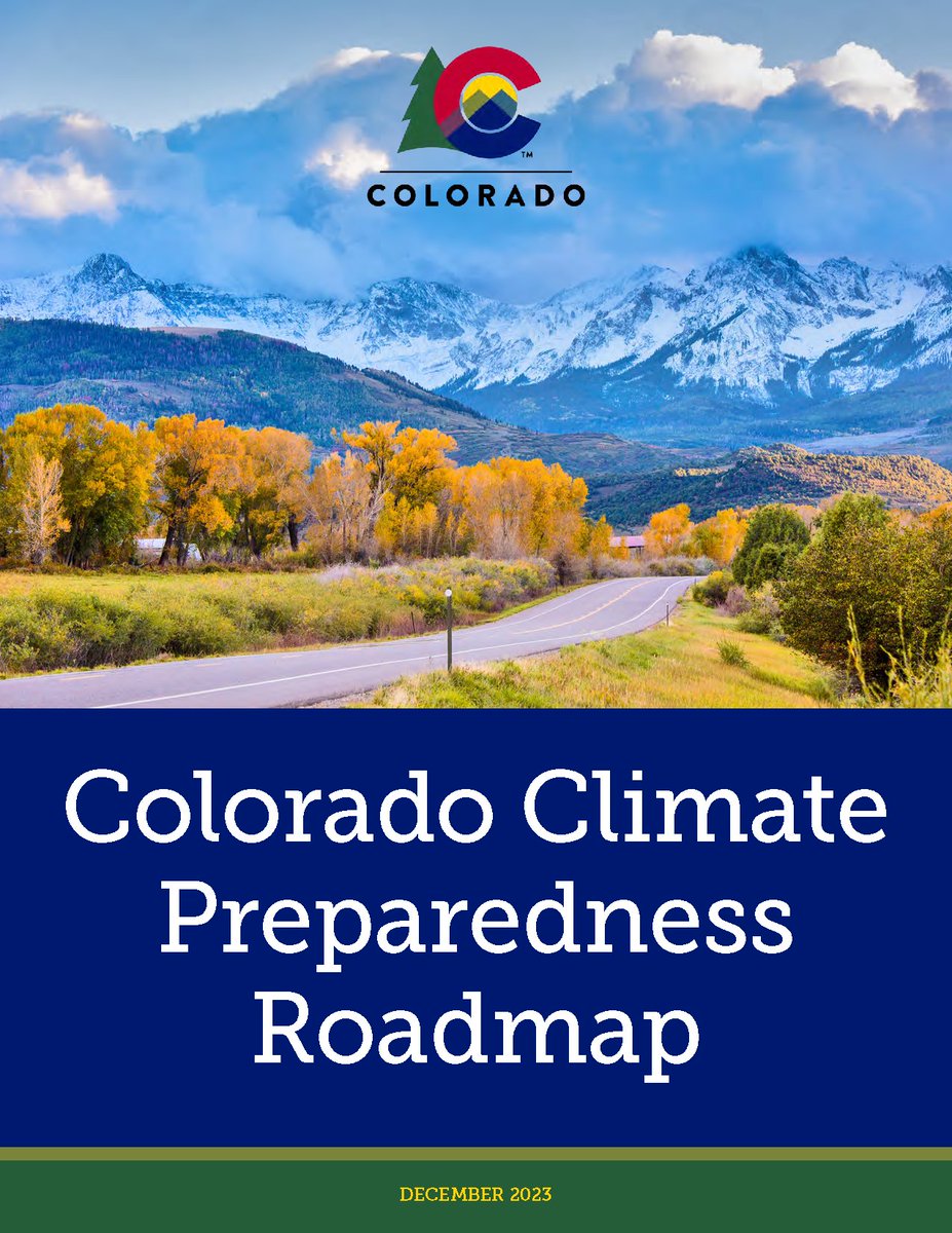 WWA's Ben Livneh and Katie Clifford helped inform Colorado's first Climate Preparedness Roadmap, which focuses on ways to better understand, prepare for, and adapt to the impacts of #climate change, and outlines actions the administration can take. colorado.gov/governor/news/…