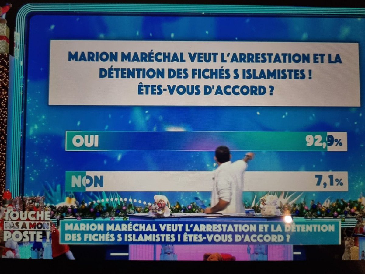 xaviermallet77's tweet image. 92.9% sont d&apos;accord #AvecMarion Maréchal !

Voilà! 🤗
#Reconquete #Zemmour #FicheS #Terrorisme #France #immigration