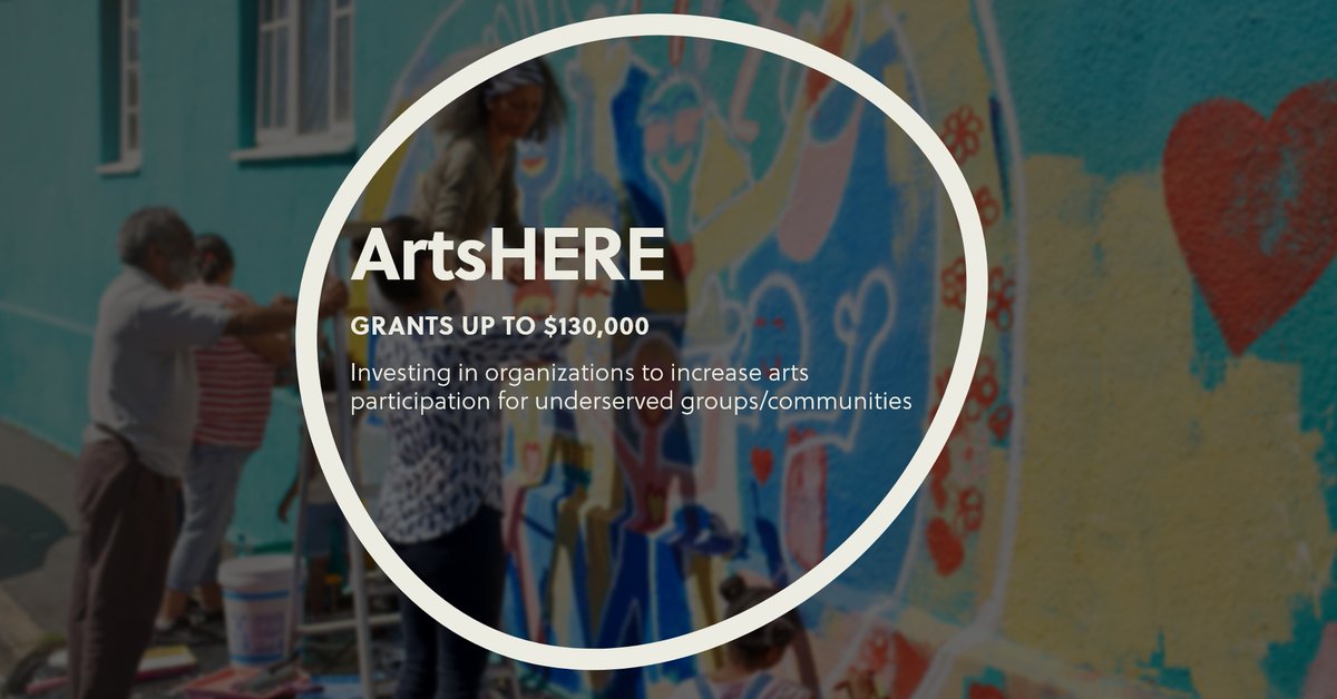 Please share with your communities!

With <a href="/southarts/">South Arts</a> we have launched ArtsHERE, a new grant program supporting orgs committed to equity &amp; increasing arts access for underserved communities. 

Statements of Interest open thru 1/19/24. Learn more &amp; apply at artshere.org.