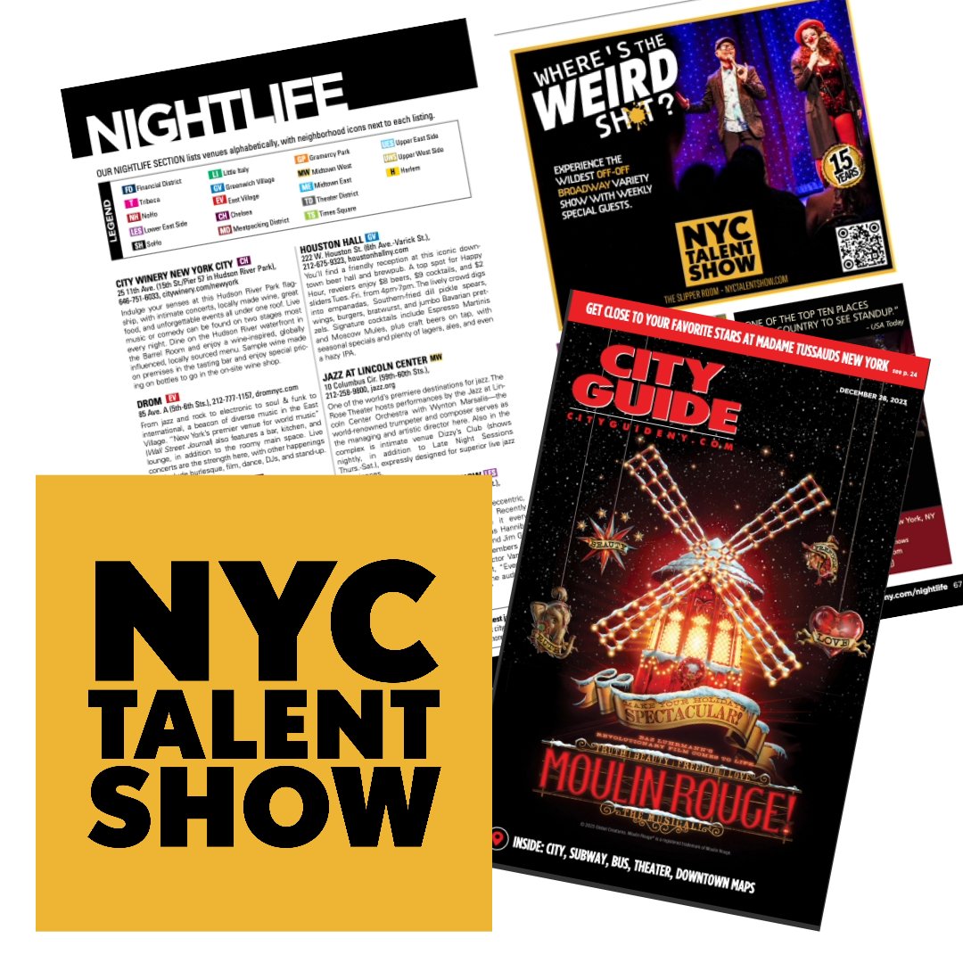 Remember that off-off broadway performance art variety show I host! Check out in the nightlife section in this month's City Guide. Come to the show and see me tomorrow. Use PHILOPYGUS at checkout for 60% off tickets. If you want to come I also have some comps. DM me.