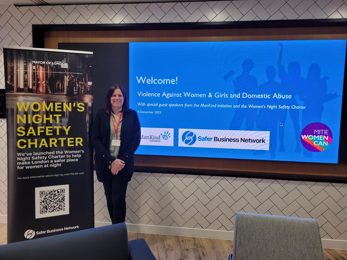 Sarah Walker (@enteplacemakers) on Twitter photo I was honored to be asked to speak and take part in a panel session <a href="/mitie/">Mitie</a> this afternoon on VAWG and domestic abuse. Talking about the work of the <a href="/LondonWnsc/">WNSC London</a>
#womenssafety #VAWG <a href="/SBN_BCRP/">Safer Business Network</a> <a href="/BTP/">British Transport Police</a> <a href="/NHSEnglandLDN/">NHS London</a> <a href="/TheShardLondon/">TheShardLondon</a> I was honored to be asked to speak and take part in a panel session <a href="/mitie/">Mitie</a> this afternoon on VAWG and domestic abuse. Talking about the work of the <a href="/LondonWnsc/">WNSC London</a>
#womenssafety #VAWG <a href="/SBN_BCRP/">Safer Business Network</a> <a href="/BTP/">British Transport Police</a> <a href="/NHSEnglandLDN/">NHS London</a> <a href="/TheShardLondon/">TheShardLondon</a>