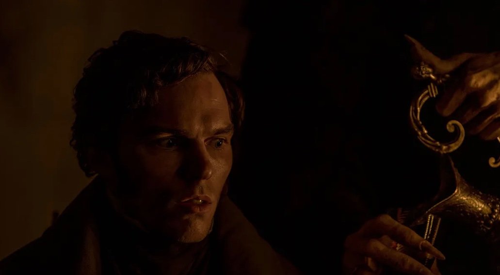 Another shot of Nicolas Hoult in Eggers' NOSFERATU. At this rate, we'll have seen the whole film in photo form by December 25, 2024.