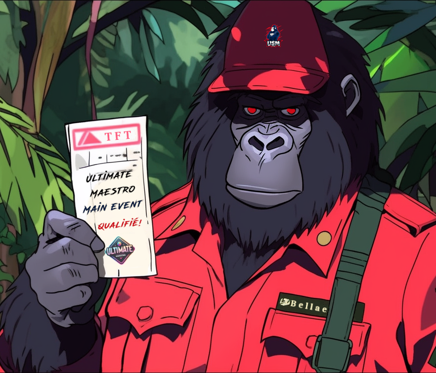 [Tournoi TFT]

<a href="/vinz_bella/">bellae</a> est qualifié pour le Main Event de <a href="/Un33dTFT/">🎲 Un33d</a> &amp; <a href="/TFT_France/">Teamfight Tactics France</a> ! 🔥

Il rejoint <a href="/FlwDeRs/">QAD FlwDeRs</a> &amp; <a href="/JoyxJonathan/">Joyx</a> après 3 jours de compétition intense ! 🤯

Rendez-vous le vendredi 15 décembre 2023 à 18:00 ! 🫡

Be Smart, Be Monkey ! 🦍