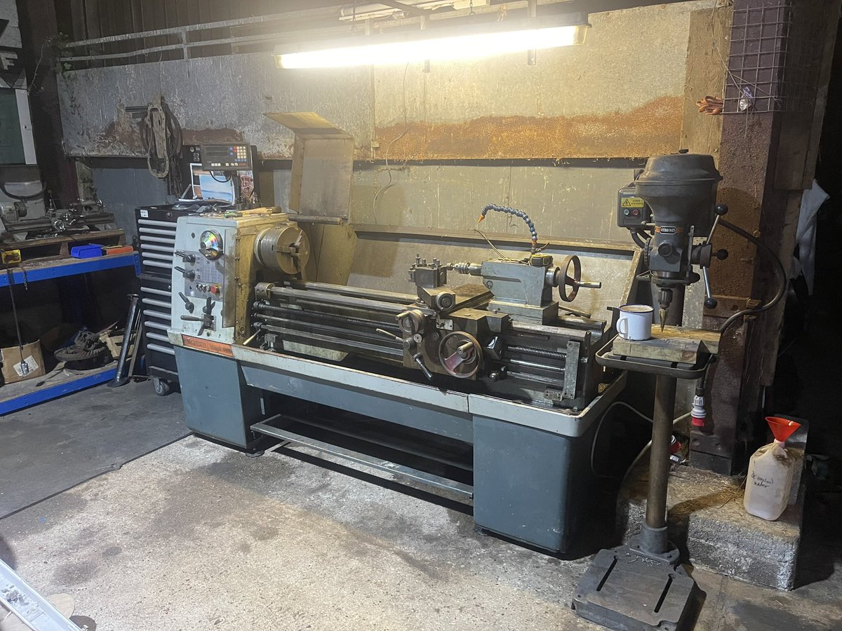 Exciting day at the workshop, new toy installed and already at work. Its been along time coming for me to have my own Lathe.