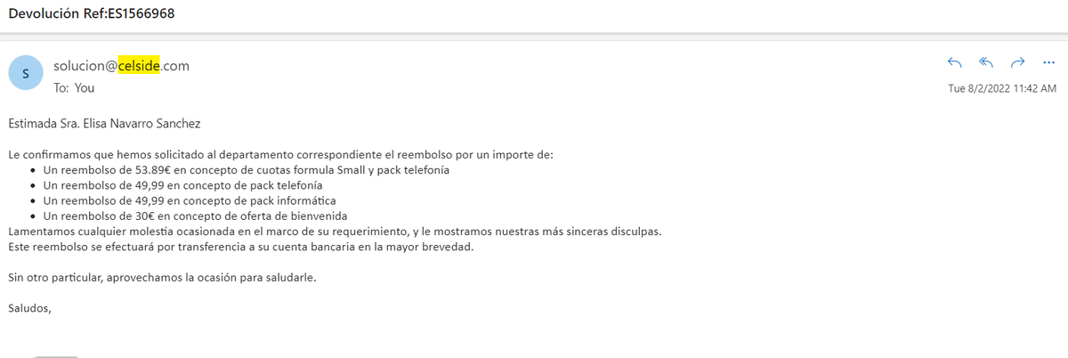 Me paso para denunciar unos #seguros preciosos (<a href="/CelsideES/">Celside Insurance España</a>) que ofrece <a href="/Fnac_ESP/">Fnac España</a> cuando vas a comprar un dispositivo electrónico. Son unos timadores. Llevan 2 años prometiendo la devolución de más de 180€ y siguen pasándome cuotas cuando me despisto. <a href="/CelsideIns/">Celside Insurance</a> <a href="/CelsideE/">Celside ES</a>