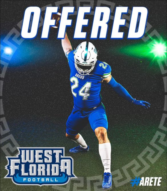 Blessed to receive an offer from the university of west florida @CoachJ_Remsza