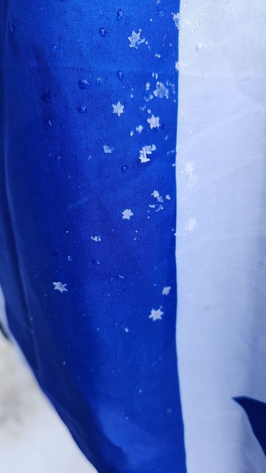 finwiz416's tweet photo. This was sent to me by someone who is attending the #RallyForIsrael in Ottawa today.  Notice anything special? 

#HashemIsWithUs ✡️❄️

עם ישראל חי 🇮🇱🇮🇱🇮🇱 https://t.co/z0zwik9jtV