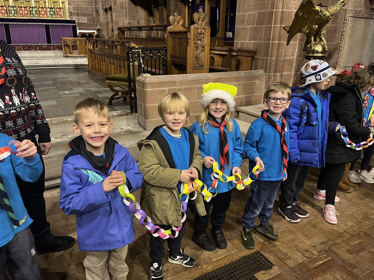 Beavers enjoying tonight’s Christmas fun!