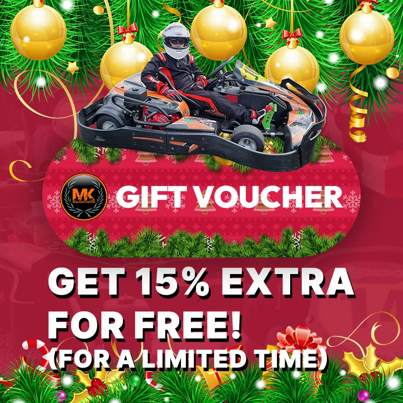 <a href="/midlandkarting/">Midland Karting</a> don't forget we offer gift vouchers for Christmas gifts. If you would like a tailor-made voucher, we can arrange this. Visit midlandkarting.co.uk or call 01543 418419