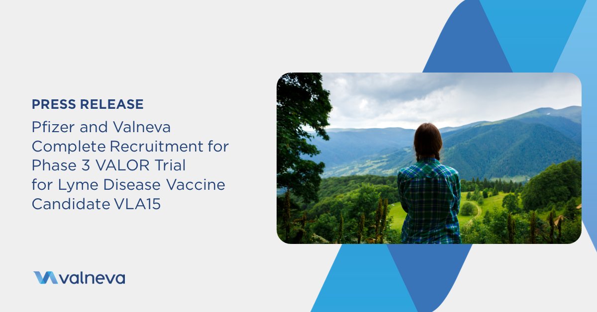 Pfizer and Valneva Complete Recruitment for Phase 3 VALOR Trial for Lyme Disease Vaccine Candidate, VLA15
ow.ly/ltjI50QfgYT