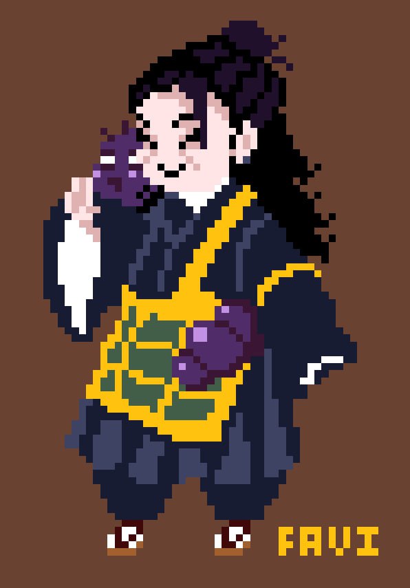 Fuflock's tweet photo. Well
🐛☺
#JujutsuKaisen #jjk #jujutsukaisenfanart #fanart #pixelartist https://t.co/NPuidhesYR