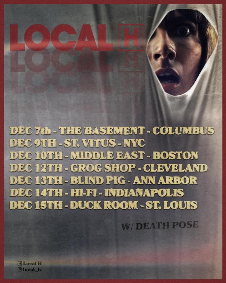 LocalH's tweet image. We’ve been pretty quiet this year — but that’s all about to change. December tour starts tomorrow in Chicago at the Aragon with @theblackkeys and @alexsucksband. Let’s send 2023 out on a rail!