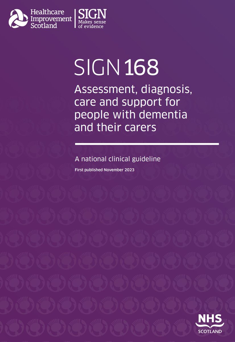 A_MacLullich's tweet photo. 🧠  New guidelines on dementia

🏴󠁧󠁢󠁳󠁣󠁴󠁿 From SIGN (Scottish Intercollegiate Guidelines Network)

🔶 67 evidence-based recommendations

➡️ Includes: checklist for provision of information at diagnosis

🔗 https://t.co/dhoBN7YEG5 https://t.co/cC6ZgXToTj