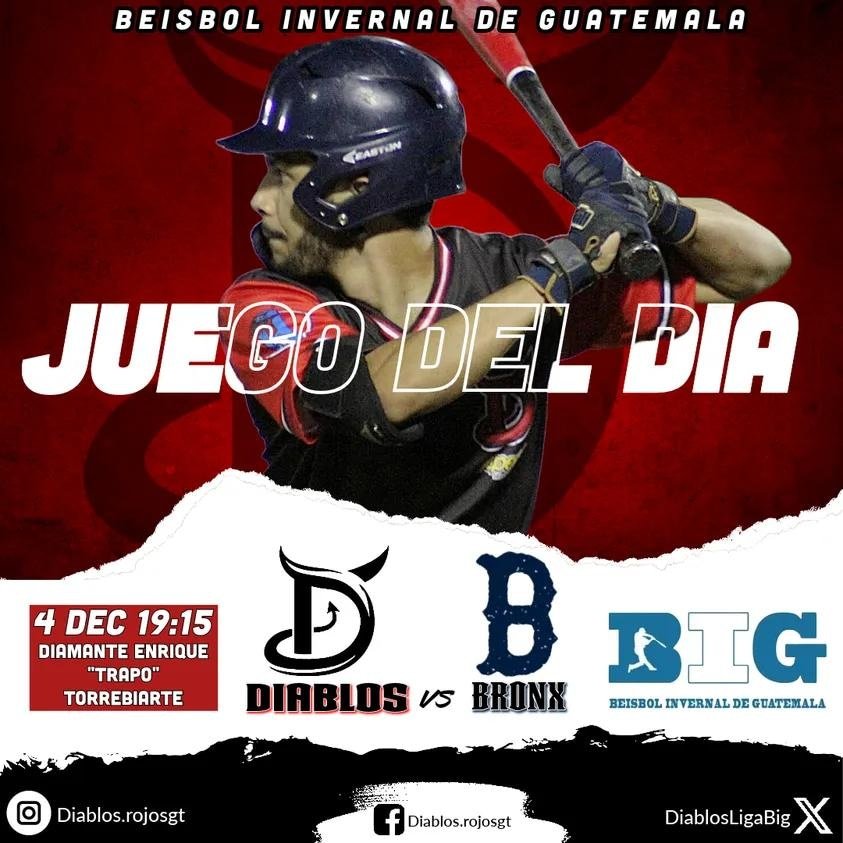 DiablosLigaBig's tweet photo. #badeball #eltrapo #zona2 #guatemalacity #entrada25q @CubanBBZone @soy_502  @Tigo_GT @LigaBIGt #ligabig https://t.co/zRiqhBir4a