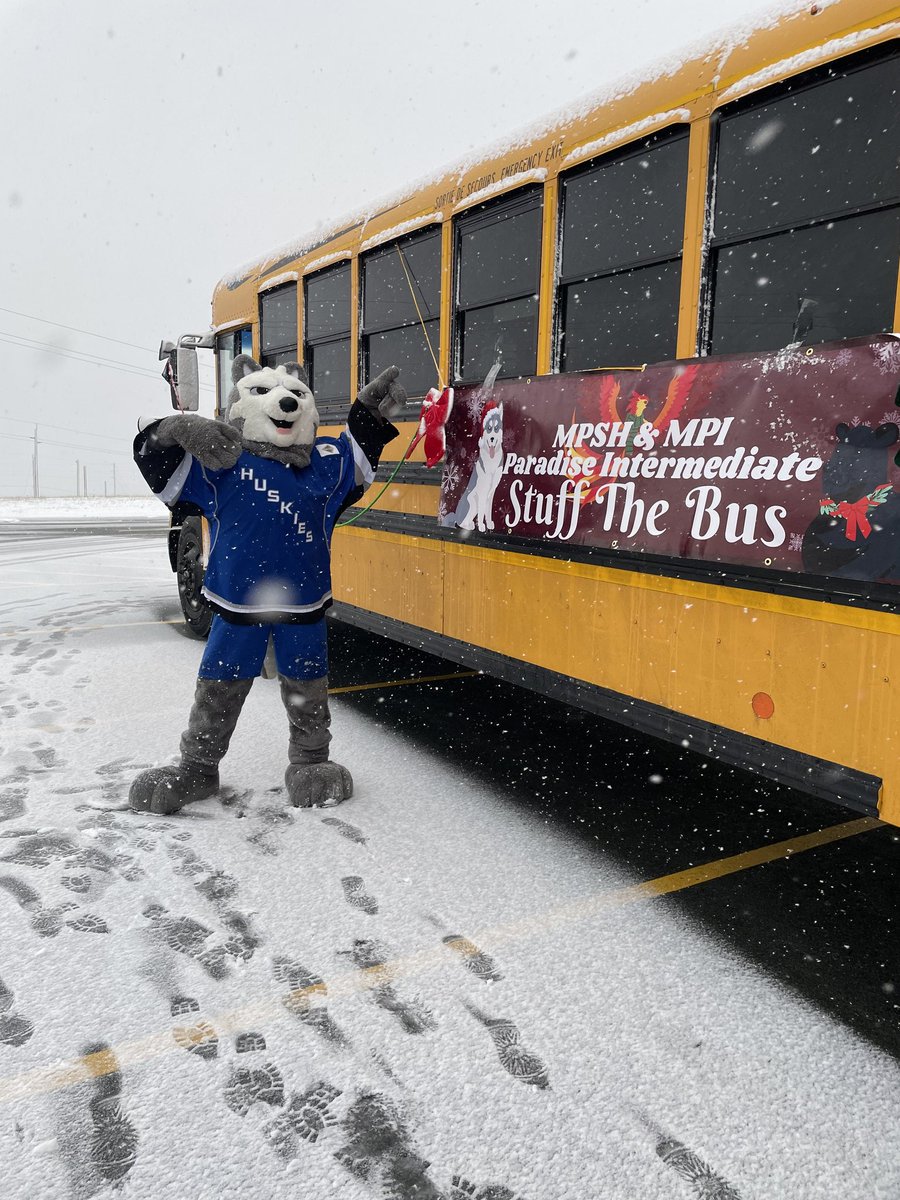 Snow isn't stopping us from stuffing the bus!