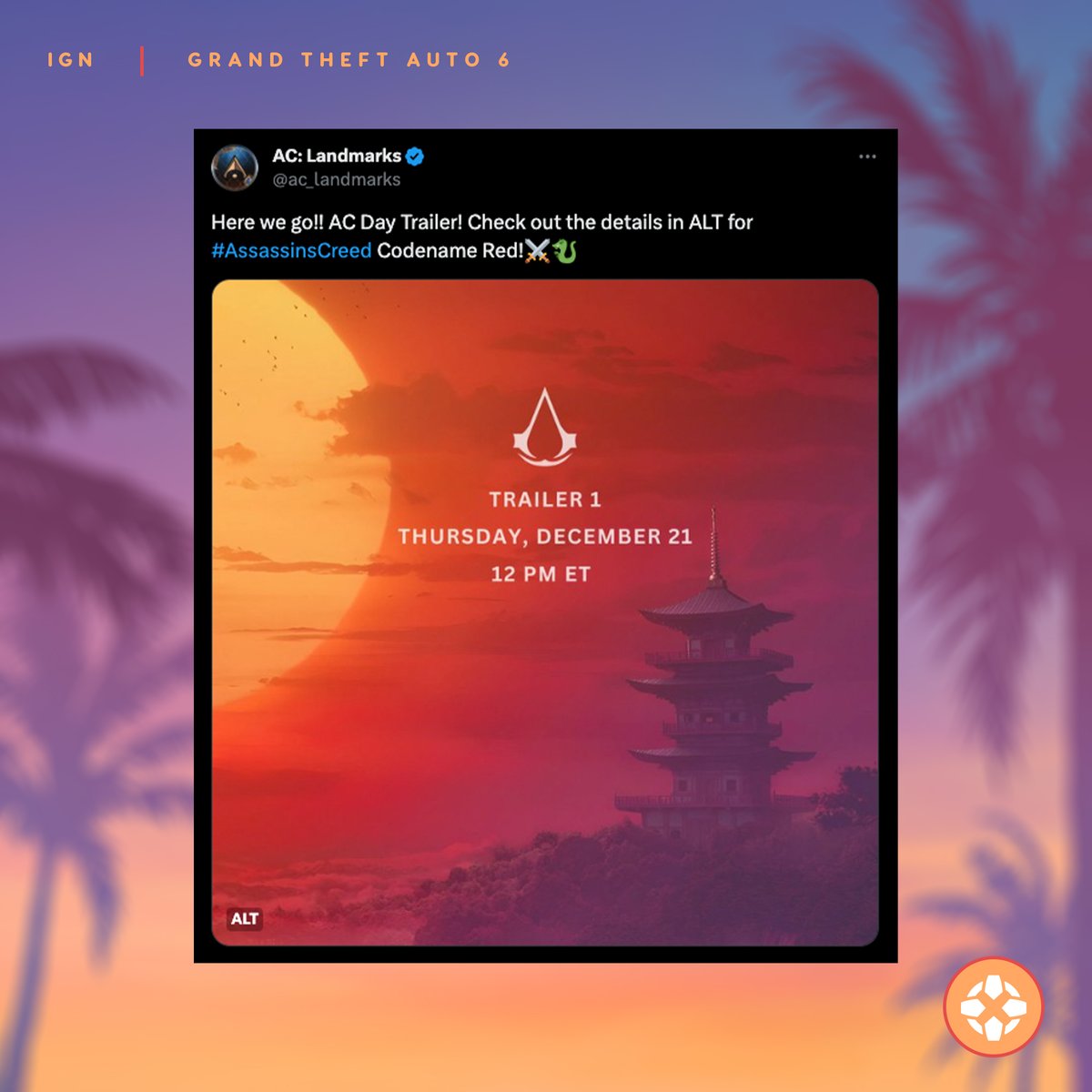 IGN's tweet image. 
