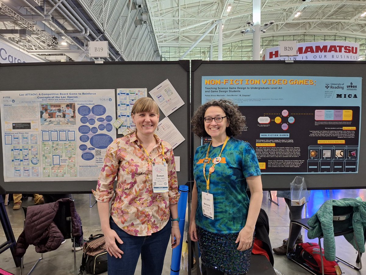 Melanie Stegman, Ph.D.🦠 @melzy.bsky.social (@melanieanns) on Twitter photo Here I am an #cellbio2023 presenting my research on how to teach game design students how to make science games. <a href="/BissoRafael/">Rafael Bisso-Machado</a> you are such a fantastic collaborator! Here I am an #cellbio2023 presenting my research on how to teach game design students how to make science games. <a href="/BissoRafael/">Rafael Bisso-Machado</a> you are such a fantastic collaborator!