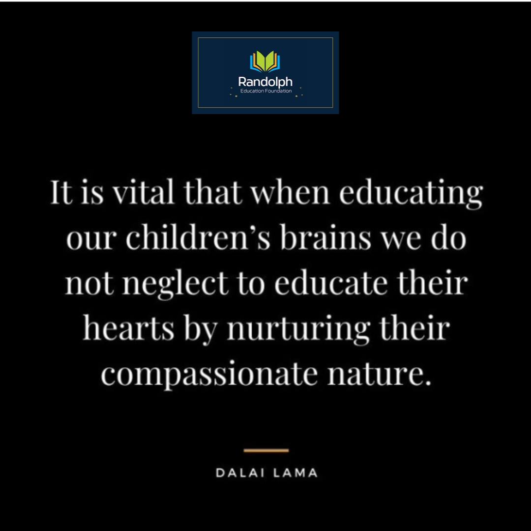 REFinfo's tweet image. It is so important to educate our children's brains as well as their hearts.