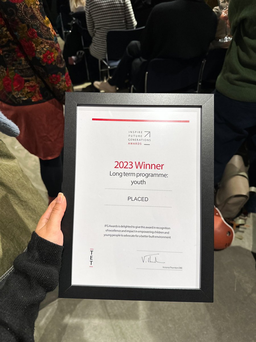 PlacedEd's tweet photo. We are delighted to announce that this evening we won the ‘Long Term Programme: Youth’ award for #PLACEDAcademy at the @thorntoneducat1 #IFGAwards23 👏

Thank you so much for a wonderful evening! #PLACED https://t.co/nMwn5mX1jJ