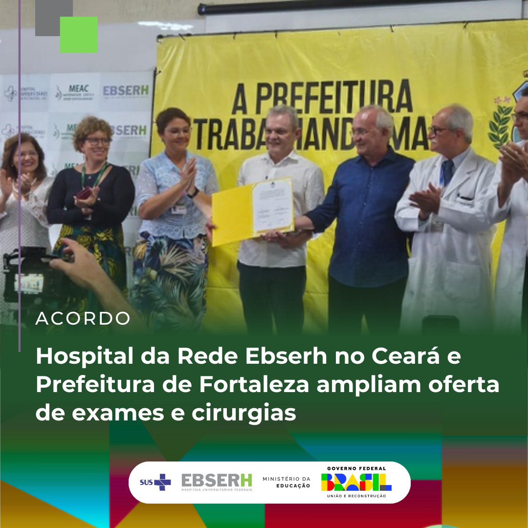 Ebserh_Gov's tweet image. Com o repasse de R$ 4,2 milhões, acréscimos nas quantidades mensais dos procedimentos realizados pelo HUWC serão disponibilizados para 2024 e 2025.

#Ebserh #SUS #Exames #Cirurgias #Fortaleza

Quer saber mais? Leia a matéria:bit.ly/3uKZrCk
