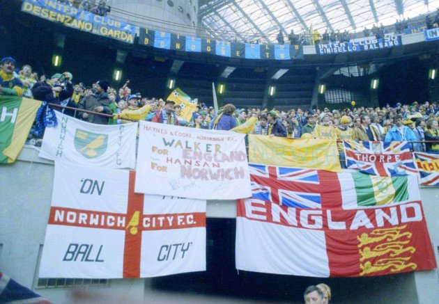 Awaydays23's tweet photo. ON THIS DAY 1993: Norwich City at Inter Milan #NCFC #OTBC https://t.co/vs488dDRgx