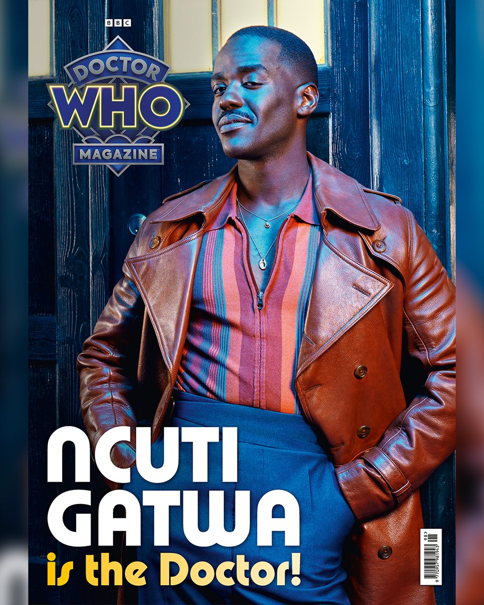 bbcdoctorwho's tweet photo. A look to the future! Ncuti Gatwa debuts as the Doctor on the cover of this month's #DoctorWho Magazine 🤩

Issue 598 goes on sale this week - subscribe to DWM to receive exclusive collector's editions in your postbox 👀 https://t.co/9cKin29OjR