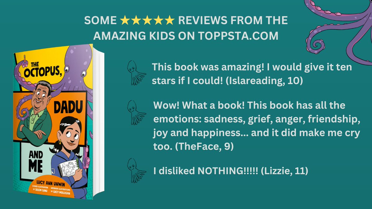 ICYMI  #TheOctopusDaduAndMe made this list of  '100 Must-Read Children's Books of 2023' 😱😍

EXTRA amazing as @toppsta's  reviews are primarily by children!!

Here are some of my faves 👇🏼👇🏼👇🏼🥰