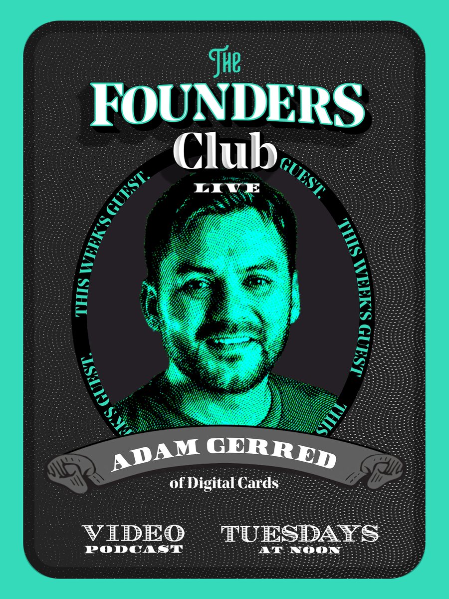 FounderClubLIVE's tweet photo. 📷 Exciting News! Join me tomorrow at noon for an extra special episode of The Founders Club LIVE featuring none other than my brother, Adam Gerred! 📷
Adam is the genius behind Digital Cards, the company crafting the coolest digital business cards out there (for real). 📷 https://t.co/Ji2tHNZfYb