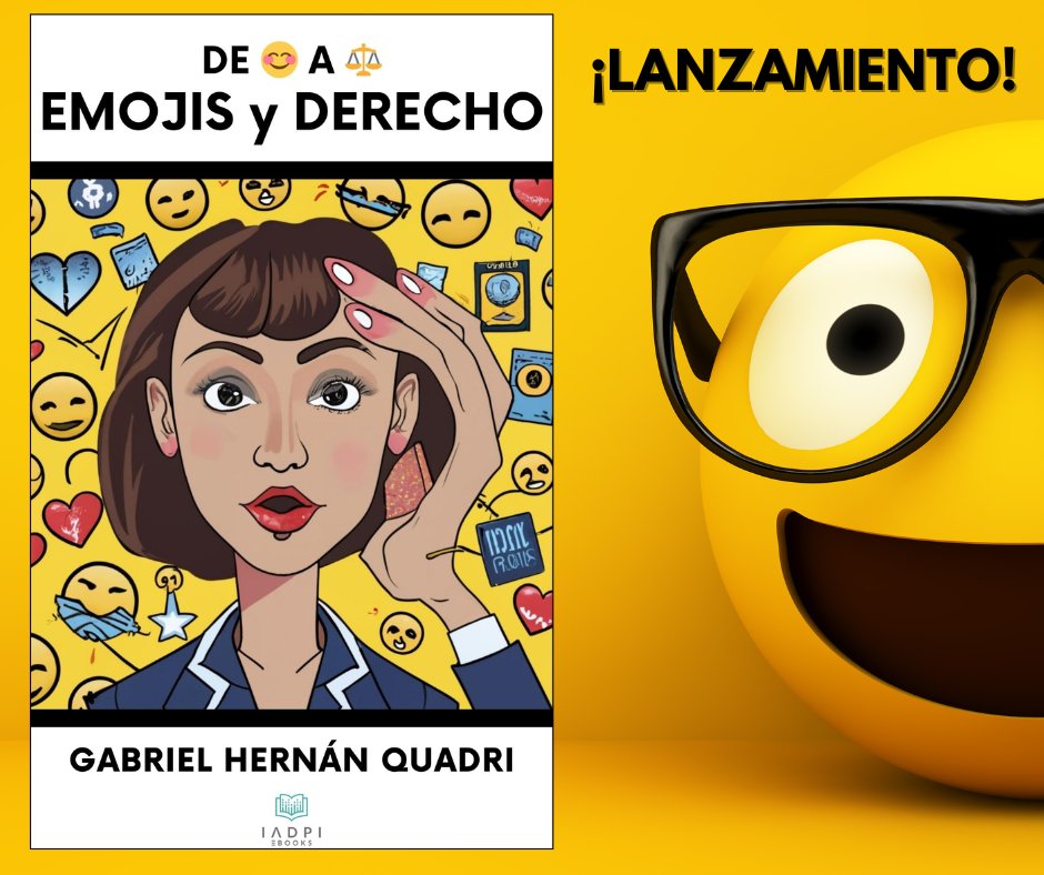 ¡🚀💣!
El nuevo libro de <a href="/ghernanq/">Hernan Quadri</a> : "De 😃 a ⚖️: Emojis y Derecho"
La primera obra a nivel local (y regional) que se ocupa de la cuestión jurídica de los emojis 🤓.
¿Quieren saber de qué trata?
En el siguiente posteo les contamos
👇