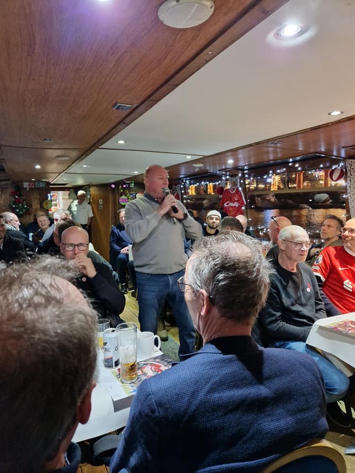KopattheDock's tweet photo. @stevemacca11 The brilliant Macca on the boat, what a pleasure it was also Sammy Lee and Howard Gayle coming for a day out https://t.co/gtEQH5nJz3