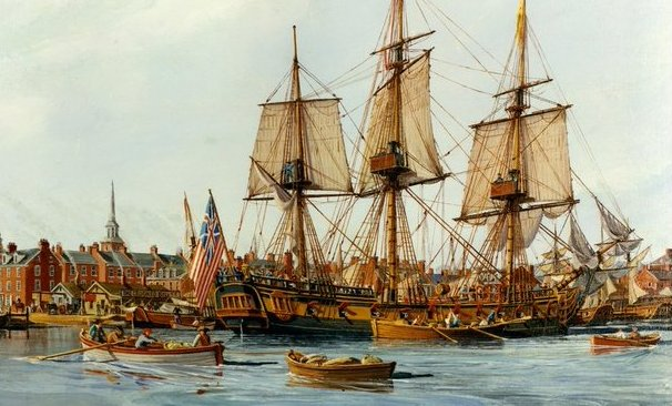 #OTD 1775: Naval Captain #JohnPaulJones hoisted the 'Grand Union Flag' over his newly commissioned flagship, #USSAlfred, in Philadelphia harbor. history.navy.mil/content/histor…… #NavalHistory #FunwithFlags