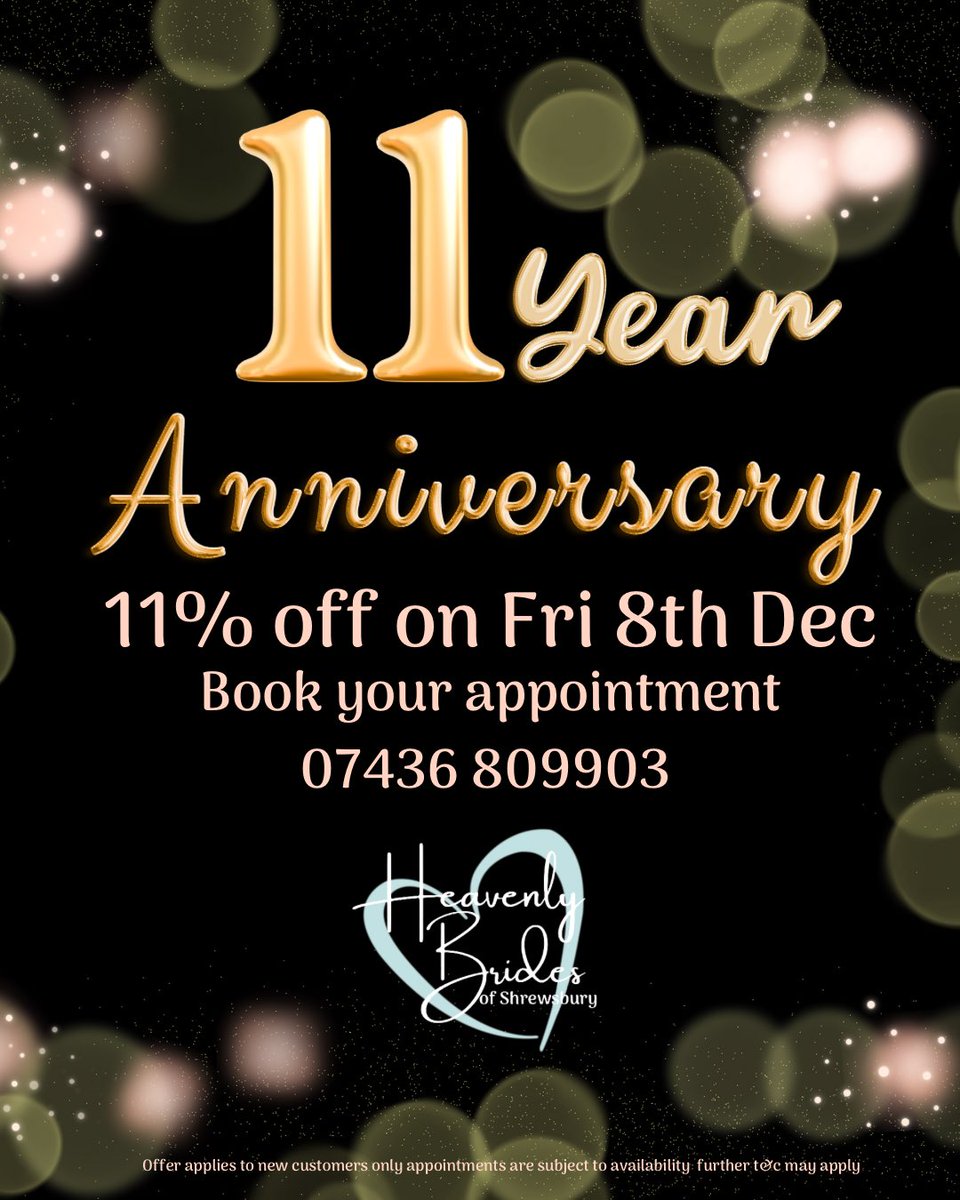 Where has the last 11 years gone?! Wowzers! Thank you to everyone who has supported me and to all the lovely customers who have purchased and continue to recommend me - it means so very much THANK YOU!