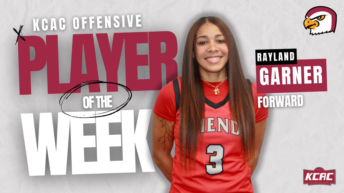 Garner collects second KCAC Women’s Basketball Offensive Player of the Week nod
shorturl.at/buBCX