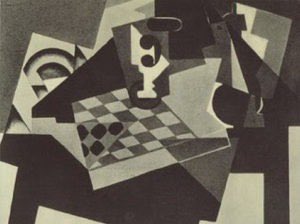 cedefenamacom's tweet photo. Para iniciar la semana cultivando nuevos datos  en el arte. Te mostramos Chess Pieces. Juan Gris-1917. 
Uno de los mayores exponentes de esta vanguardia, muestra en Chess pieces un bodegón en blanco y negro con el tablero y las piezas de ajedrez en un caos ordenado y equilibrado. https://t.co/WNfZ4J2g85