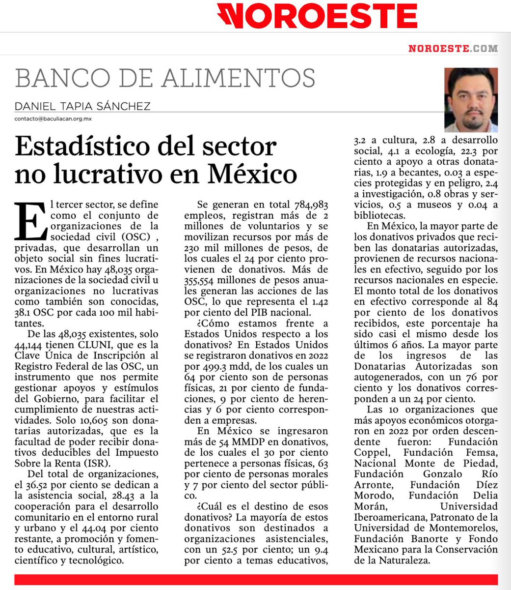 Comparto la colaboración semanal con <a href="/noroestemx/">Noroeste</a> . Vía <a href="/BAMXCULIACAN/">BAMX CULIACÁN</a>
