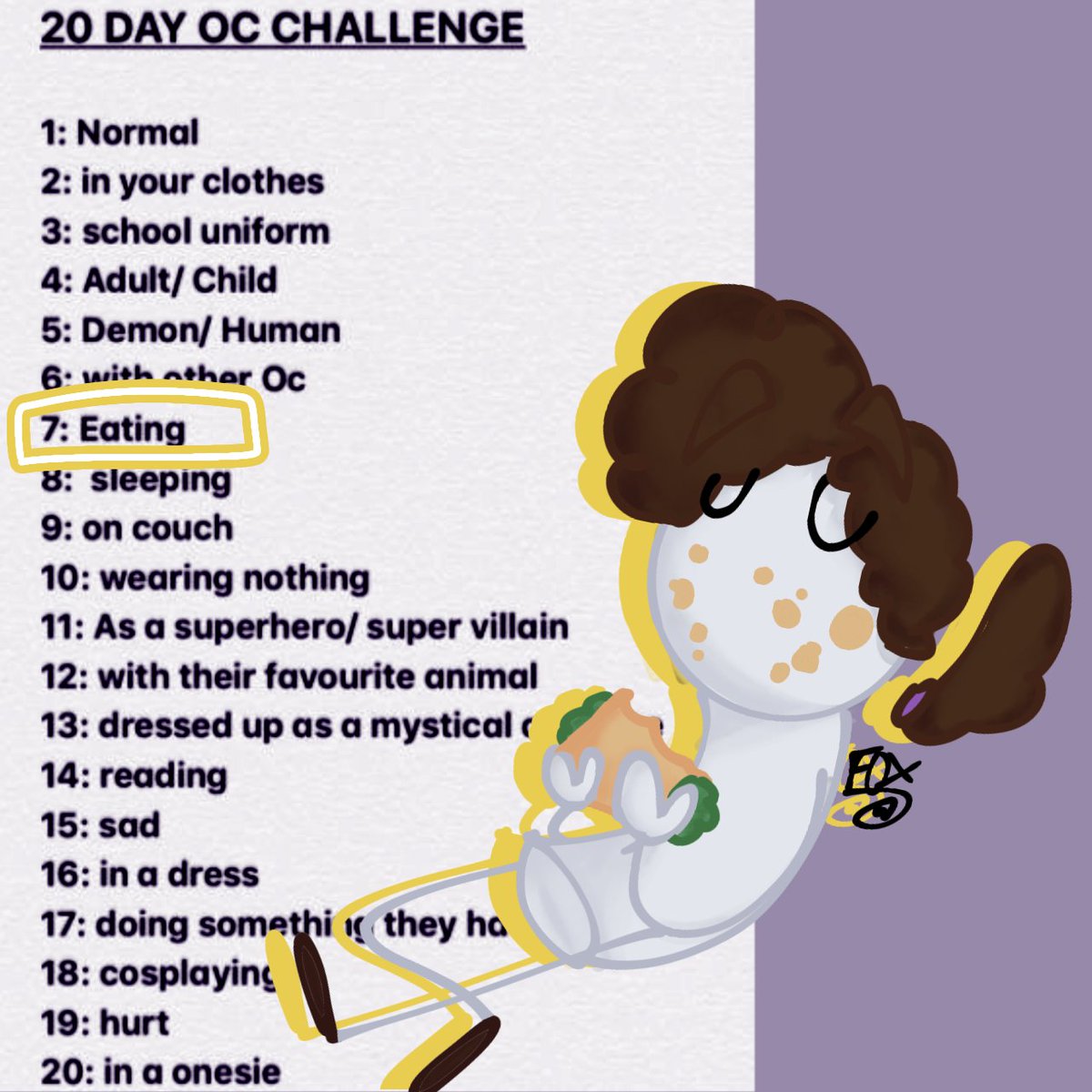 Vulpi78014320's tweet image. Day 7: Eating!
Don't ask me how they eat, you just need to trust me that they can.
.
.
.
.
.
#drawchallenge #originalcharacterart #originalcharacter #digitalart #DigitalArtist