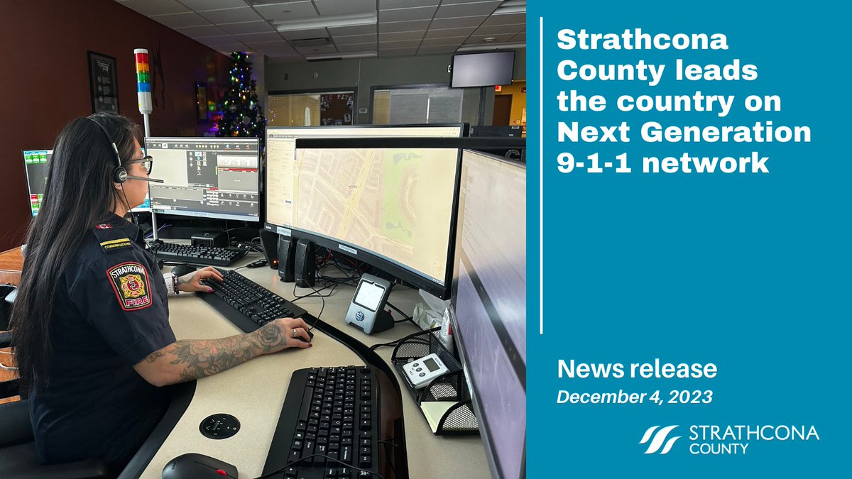 On October 26, 2023, the Emergency Communications Centre for #strathco became the first 9-1-1 centre in Canada to transition to the Next Generation 9-1-1 network! Congrats to the team who worked so hard to prepare us for the future of 9-1-1 services. ow.ly/YMsB50QfgQA #shpk